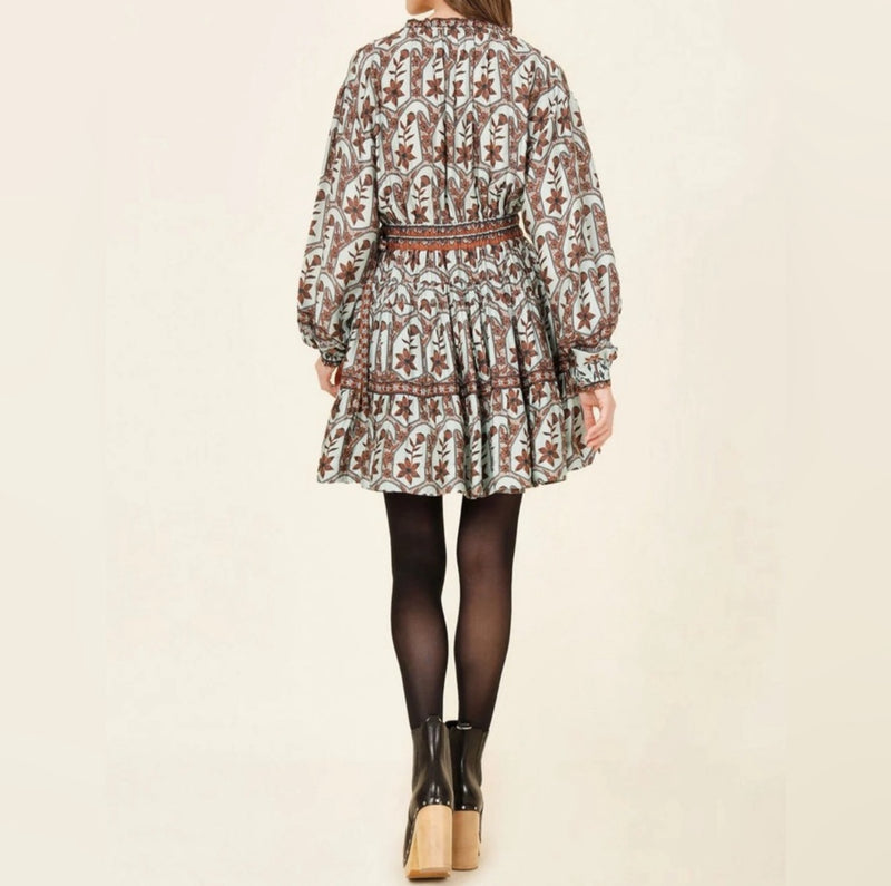 Omika Irma Mini Dress - Remy Sage