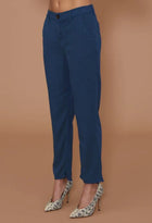 LE JEAN Sloane Slim Trouser - Sandwashed Navy