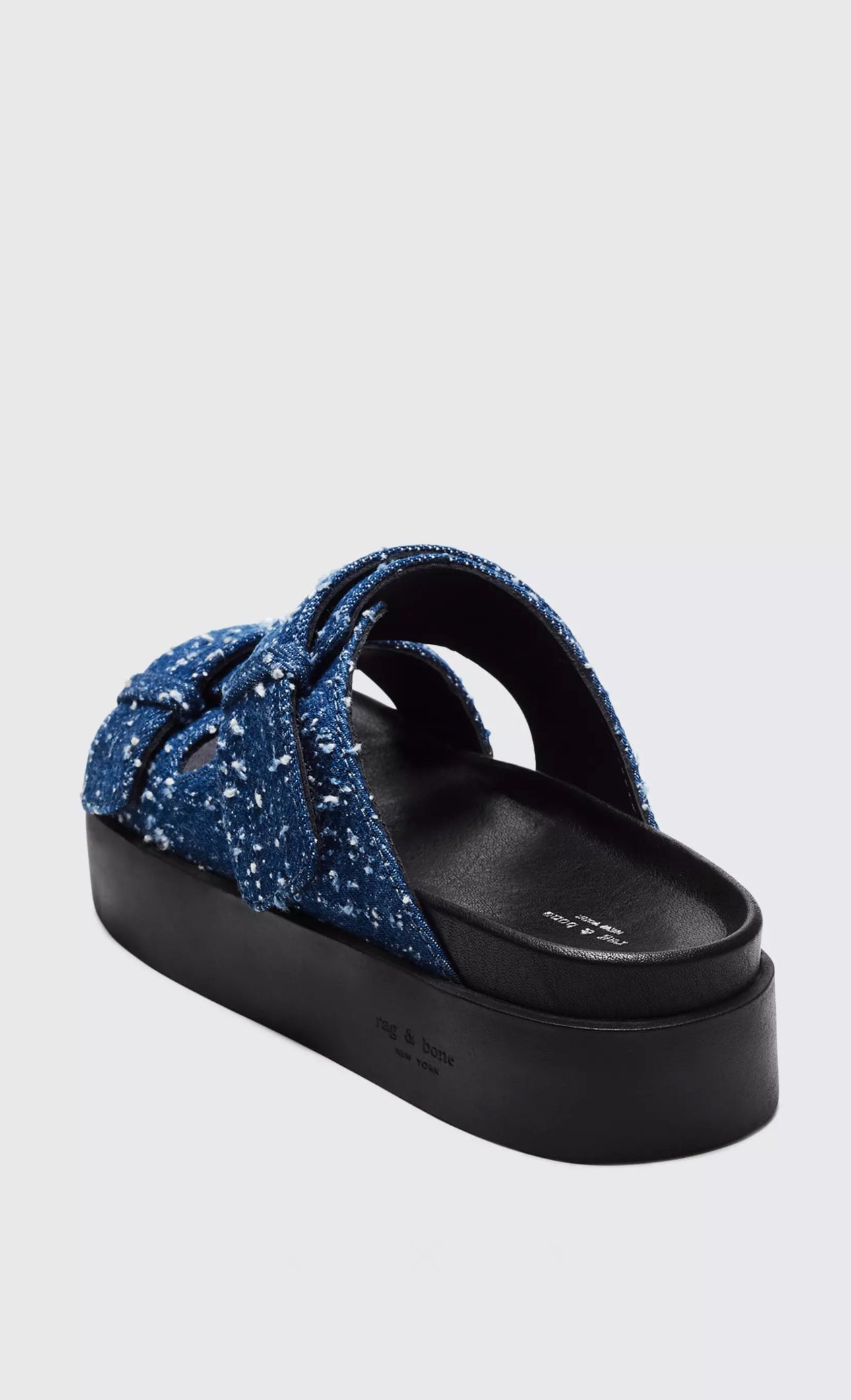 rag & bone Geo Platform Slide - Denim