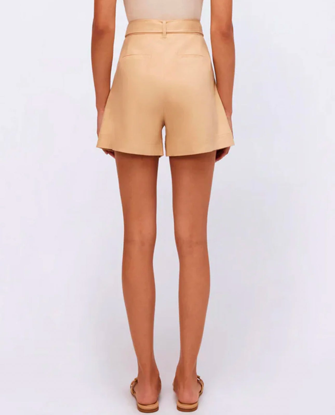 SIMKHAI Pleated Fletcher Short - Natural