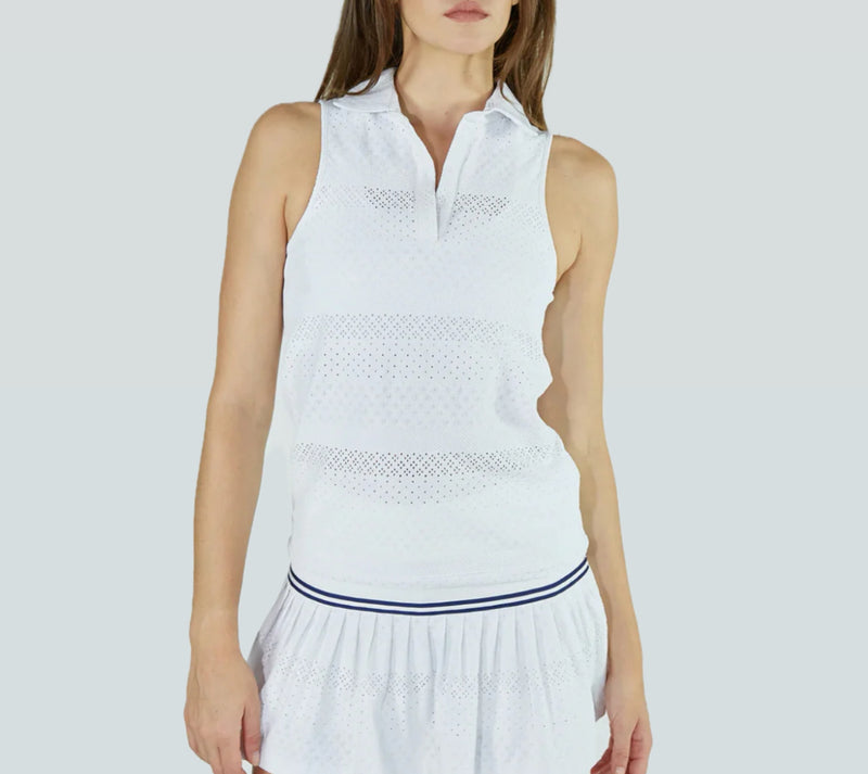 L'Etoile Sport Lace Halter - White