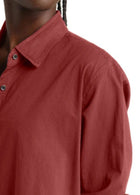 Xirena Beau Cotton Shirt - Brick Red