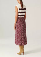 ba&sh Lenny Printed Skirt - Raisin