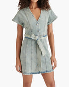 Steve Madden Joelle Belted Denim Dress - Stone Blue
