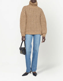 Anine Bing Iris Turtleneck Sweater - Camel