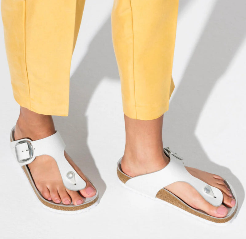 Birkenstock Gizeh Big Buckle - White - Normal Fit