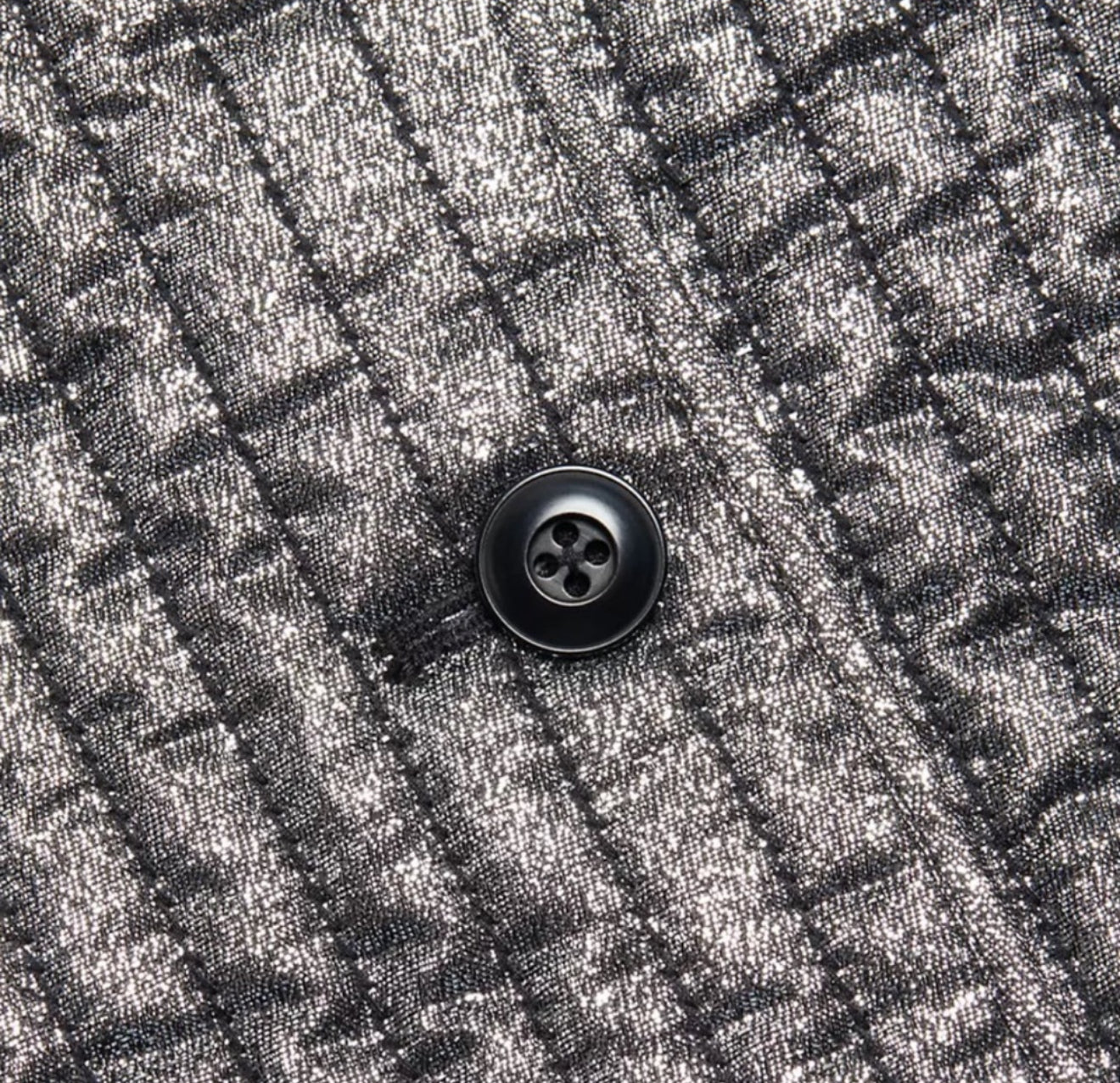 The Great. Quilted Metallic Bomber Jacket