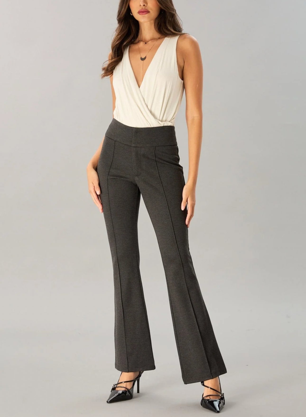 Lola & Sophie Smart Twill Fit'n'Flare Pant