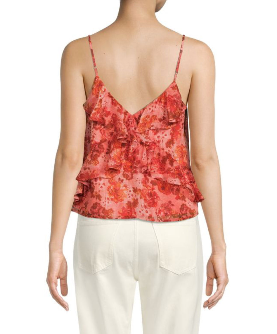 Cami NYC Eberly Floral Ruffle Silk Top