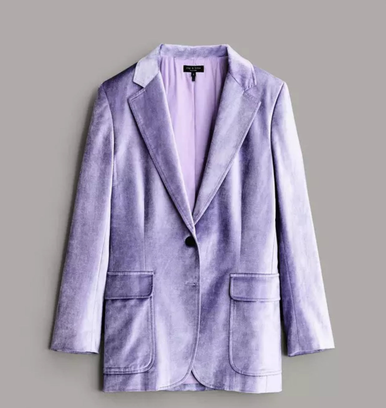 rag & bone Cody Velvet Blazer - Violet