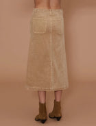 LE JEAN Jocelyn Skirt - Sandwashed Caramel