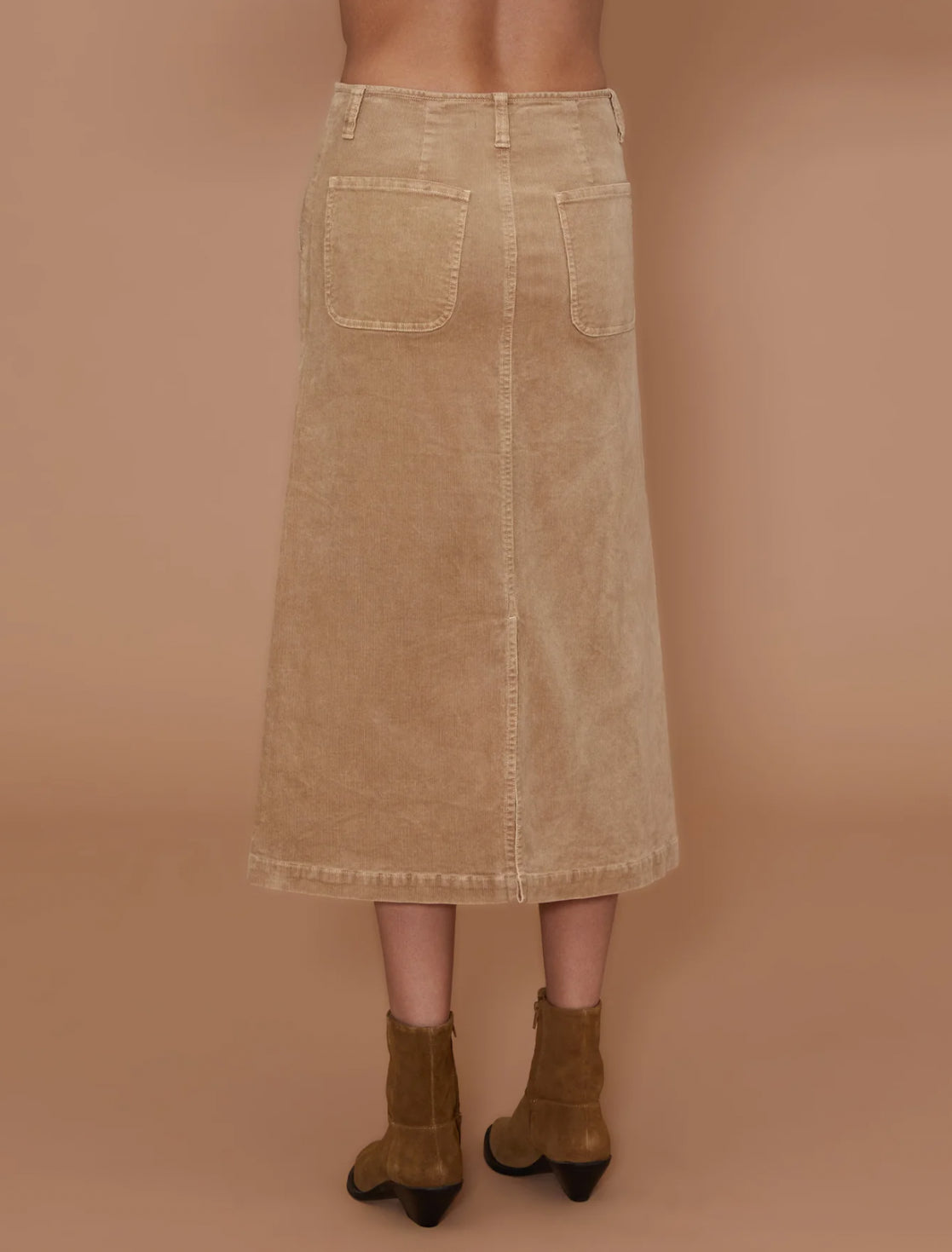 LE JEAN Jocelyn Skirt - Sandwashed Caramel