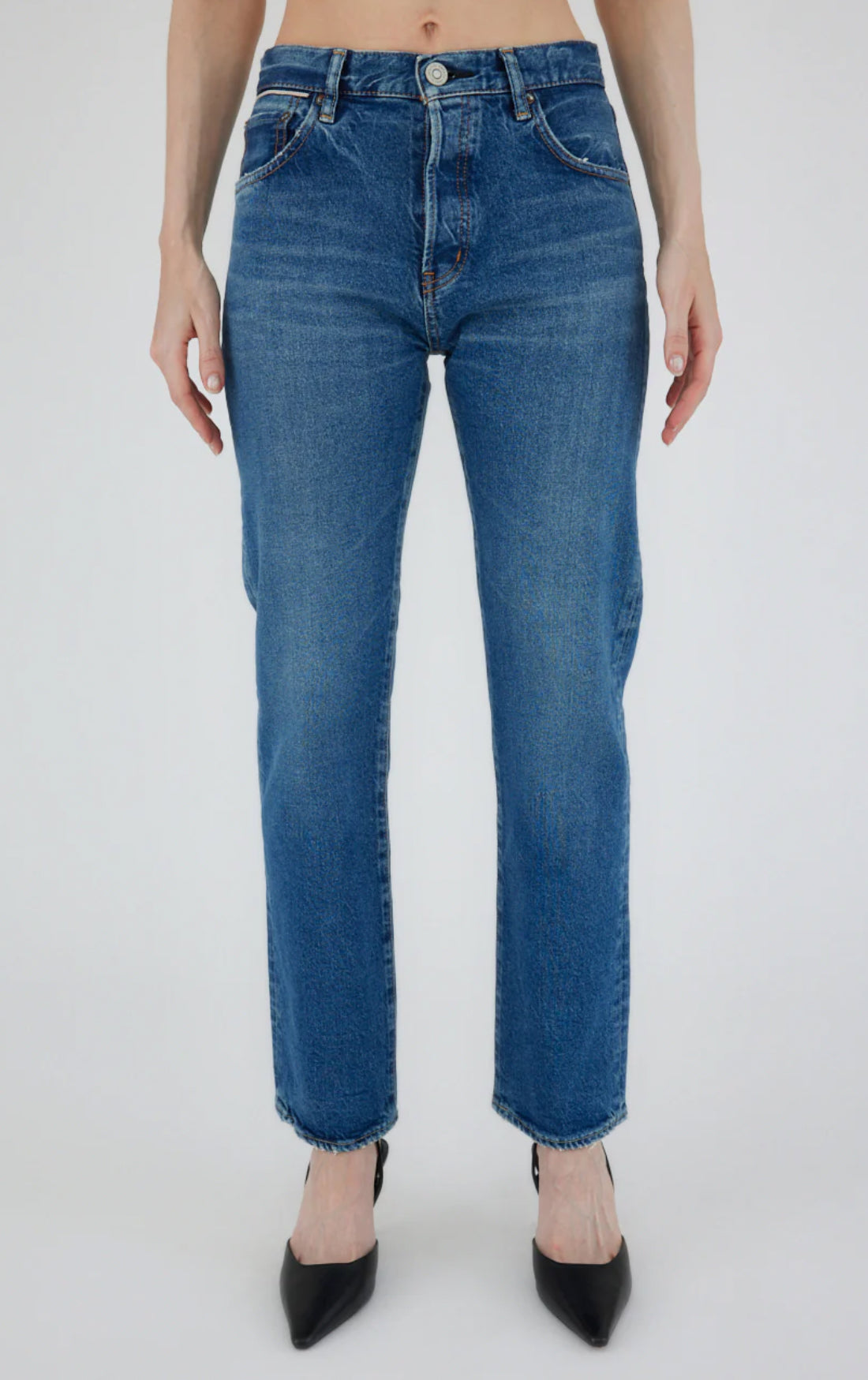 Moussy Vintage Petit Straight Jeans - Blue