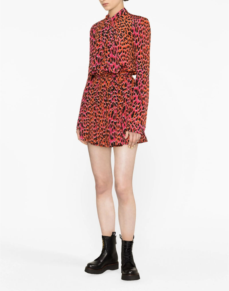 Zadig & Voltaire Ryde CDC Leo Twist Neck Smocked Waist