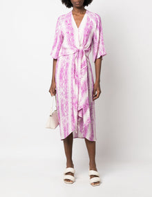 Essentiel Antwerp Dooler Snakeskin Print Dress