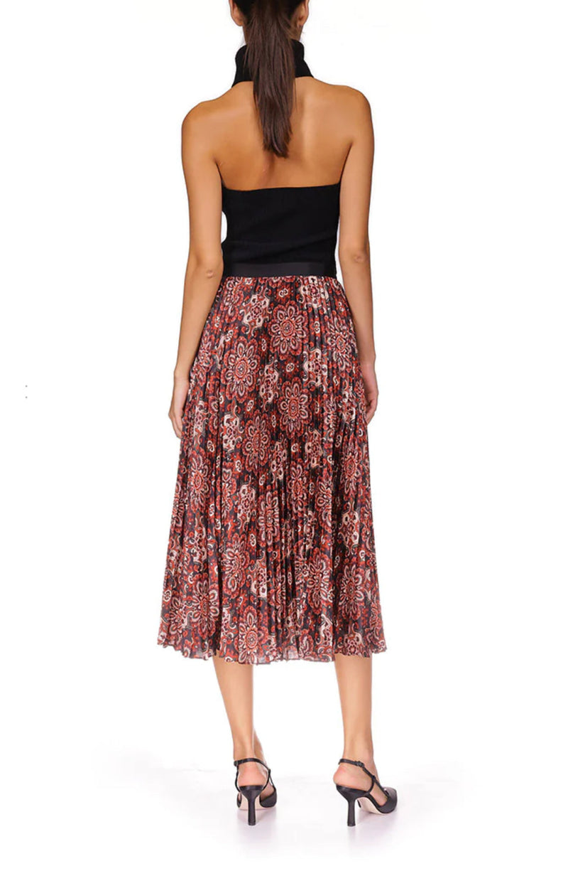 Cara Cara Vienna Skirt - Medallion Run Rasin