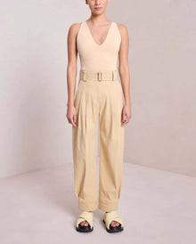 A.L.C. Vera Plunging Bodysuit - Straw