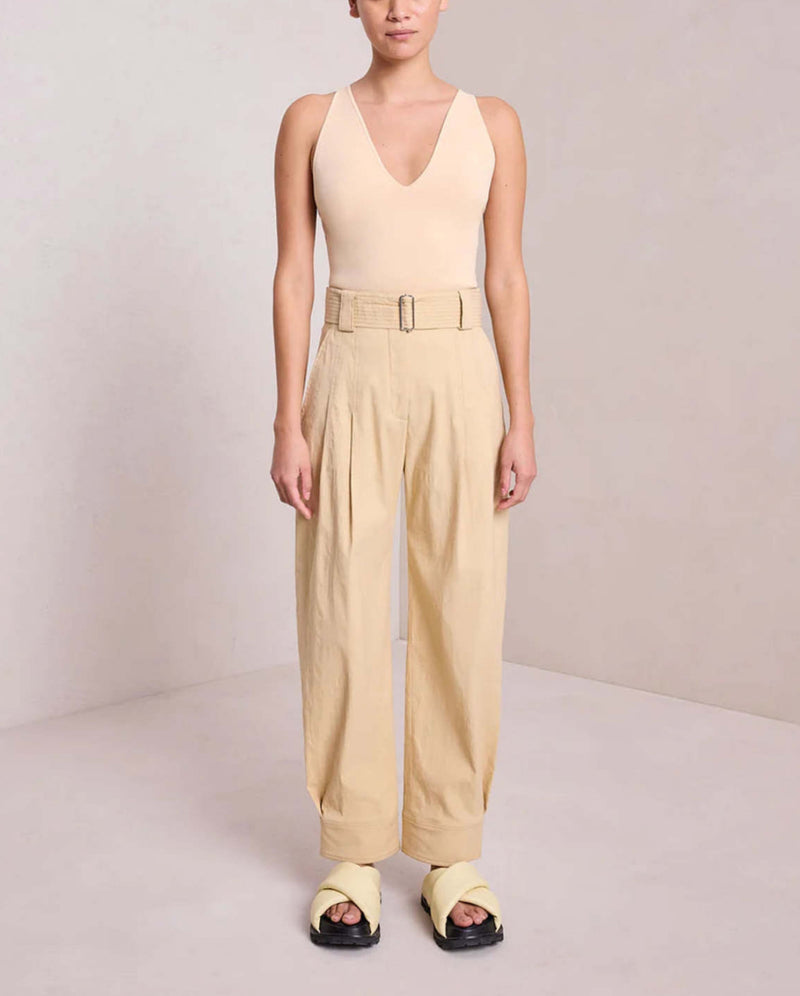 A.L.C. Vera Plunging Bodysuit - Straw