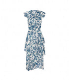 MISA Ilysa Dress - Teal Indigo Blooms