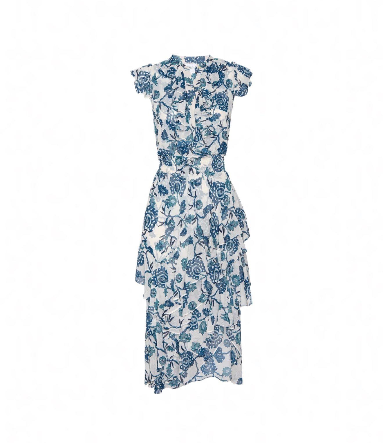 MISA Ilysa Dress - Teal Indigo Blooms
