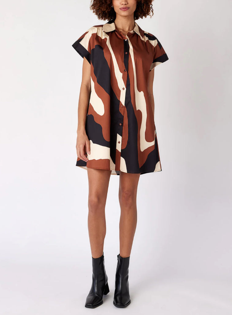 Crosby By Mollie Burch Jennings Dress - Topography