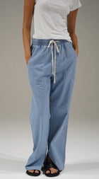 LNA Vinh Chambray Pant - Faded Blue