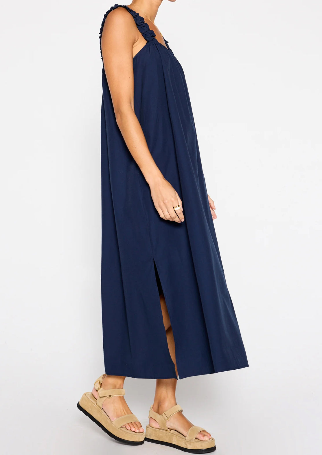 Brochu Walker Serena Belted Dress - Navy