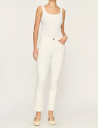 DL1961 Mara Straight Mid Rise Instasculpt™ 27" Jeans - White