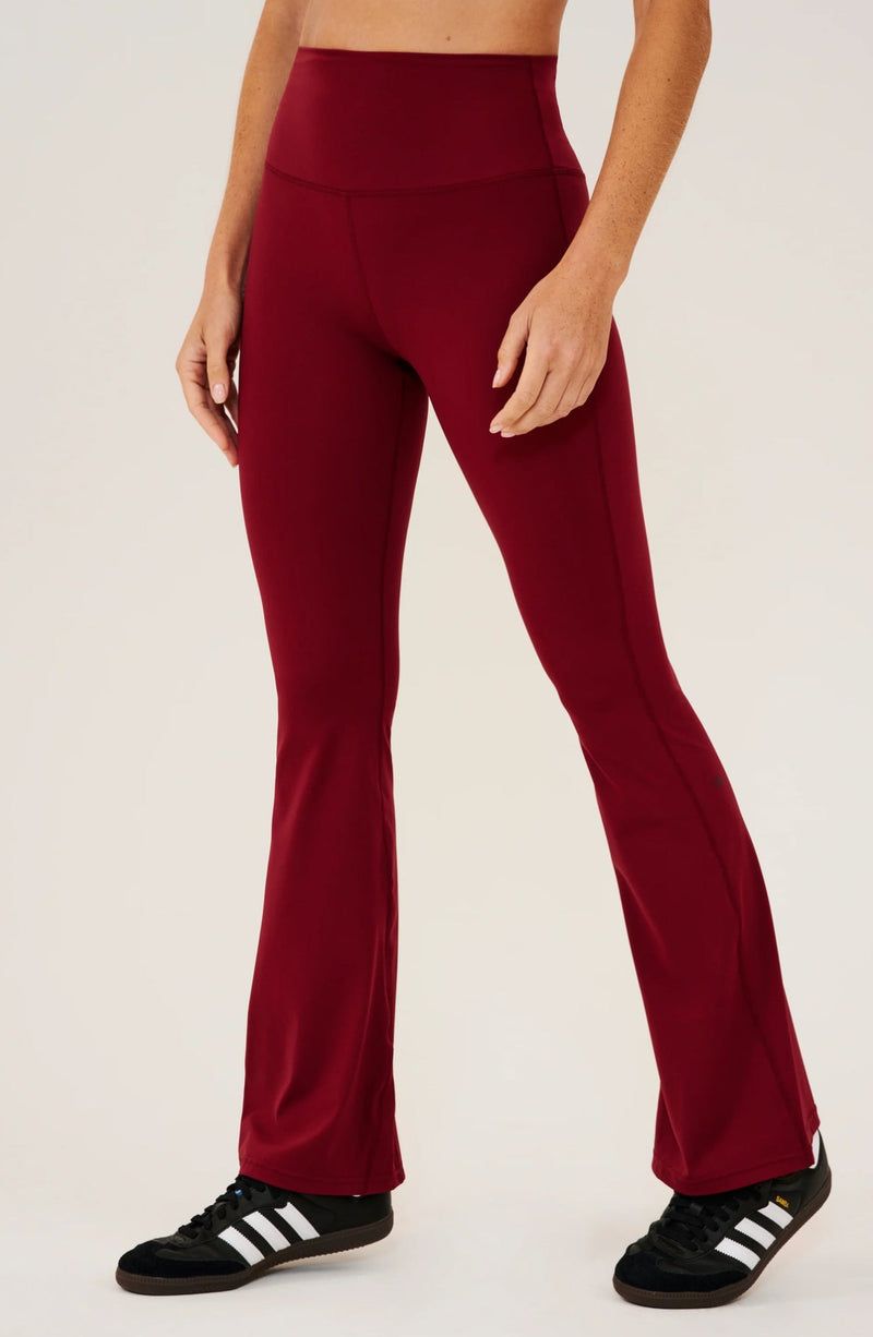 Splits59 Raquel High Waist Rigor Flare - Bordeaux