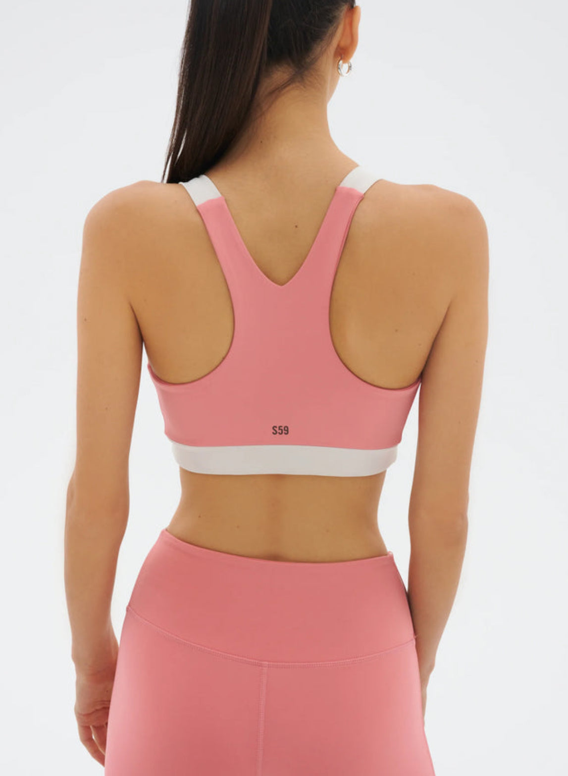 Splits59 Billie Techflex Bra - Tuberose/Vintage White
