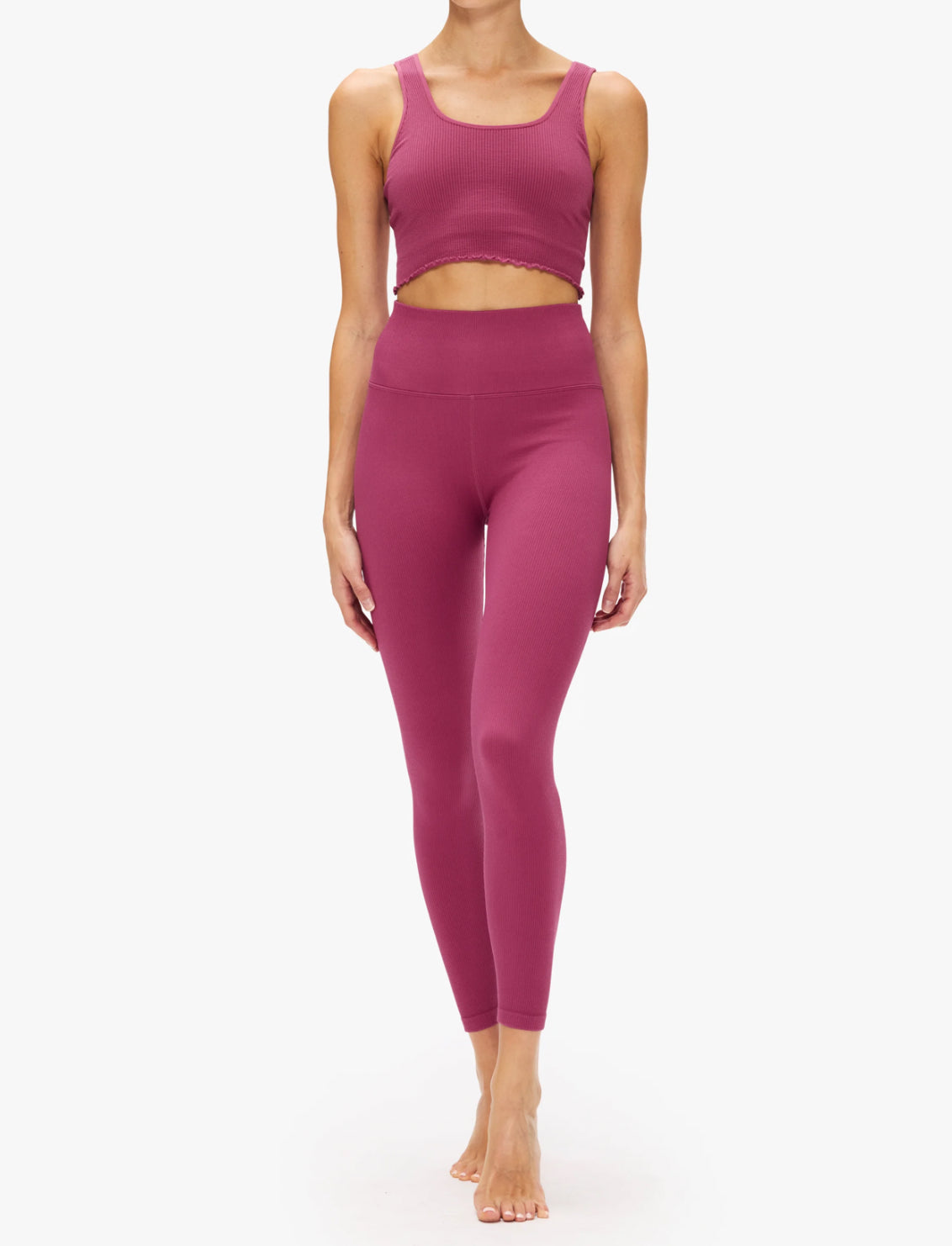 Spiritual Gangster Amor Crop Tank - Rose