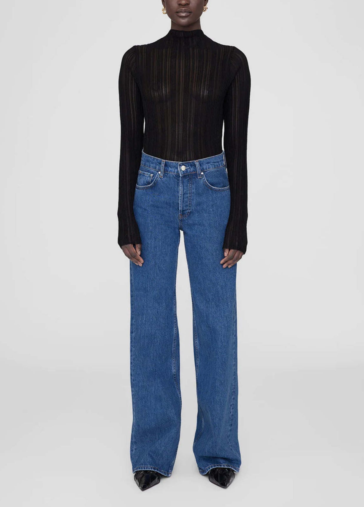 Anine Bing Amy Top - Black