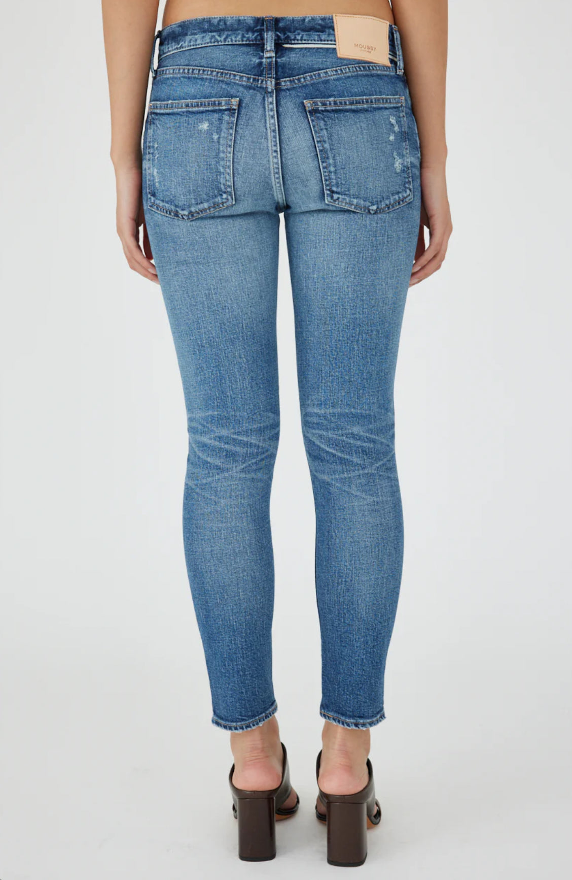 Moussy Vintage Meadowood Skinny Jeans - Blue