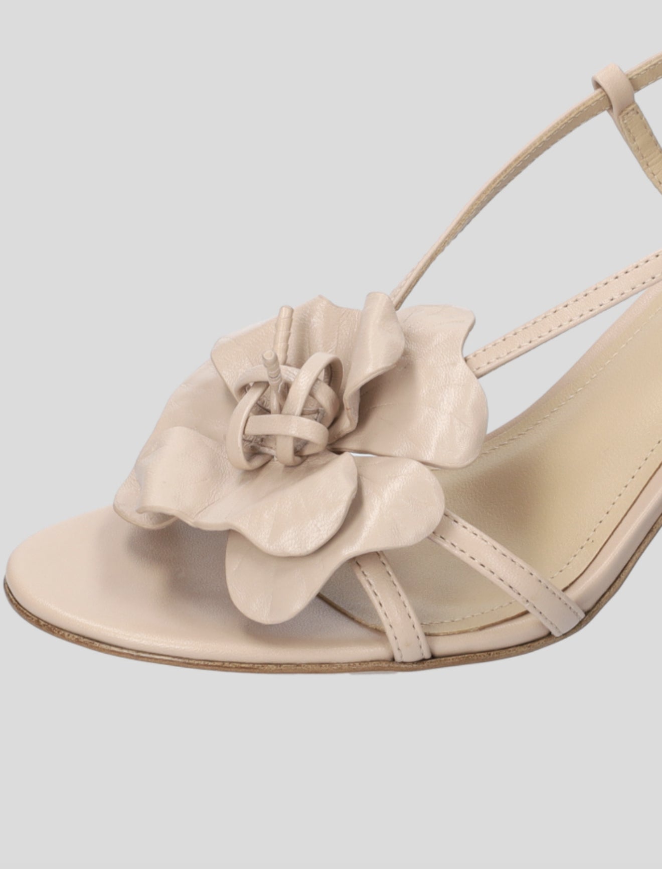 Lola Cruz Tulipa Heel Sandals 65 - Beige
