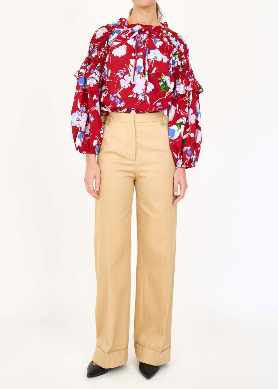 Christy Lynn Noella Blouse - Crimson Fleur