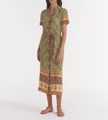 Saloni Vicki Dress - Myrtle Mosaic