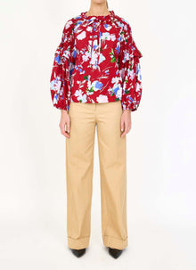 Christy Lynn Noella Blouse - Crimson Fleur