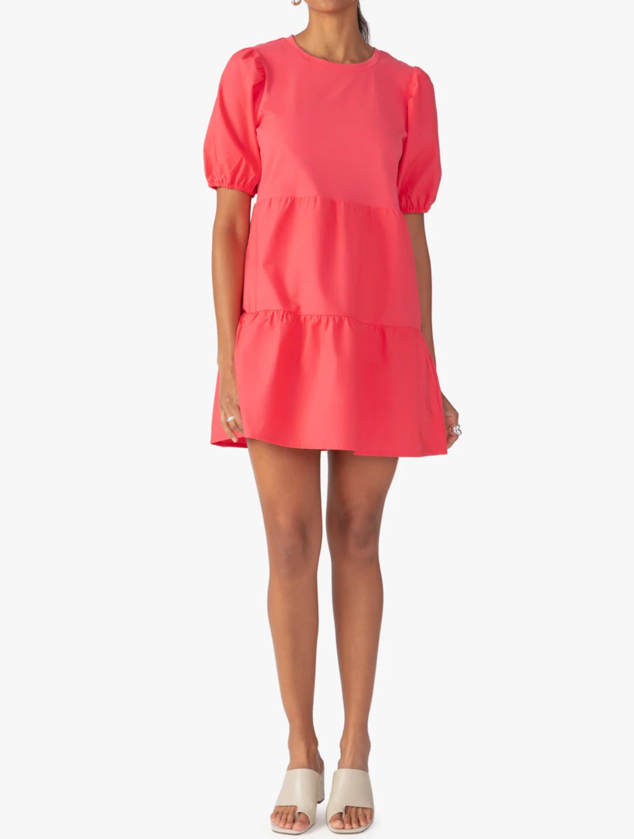 Sanctuary Poplin Mix Dress - Island Pink