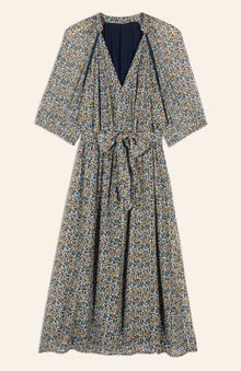 ba&sh Kamala Midi Dress - Blue Multi