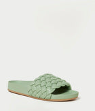 Loeffler Randall Sonnie Woven Leather Sandals - Sage