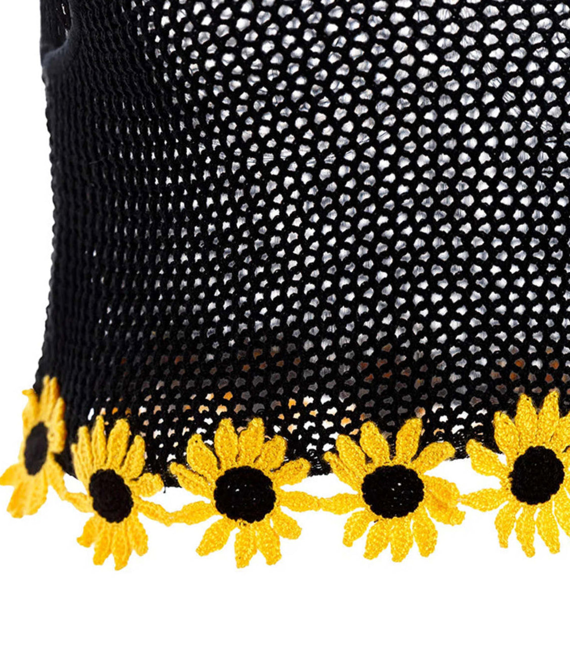 Agua Bendita Sunshower Print Brit Crop Top - Black