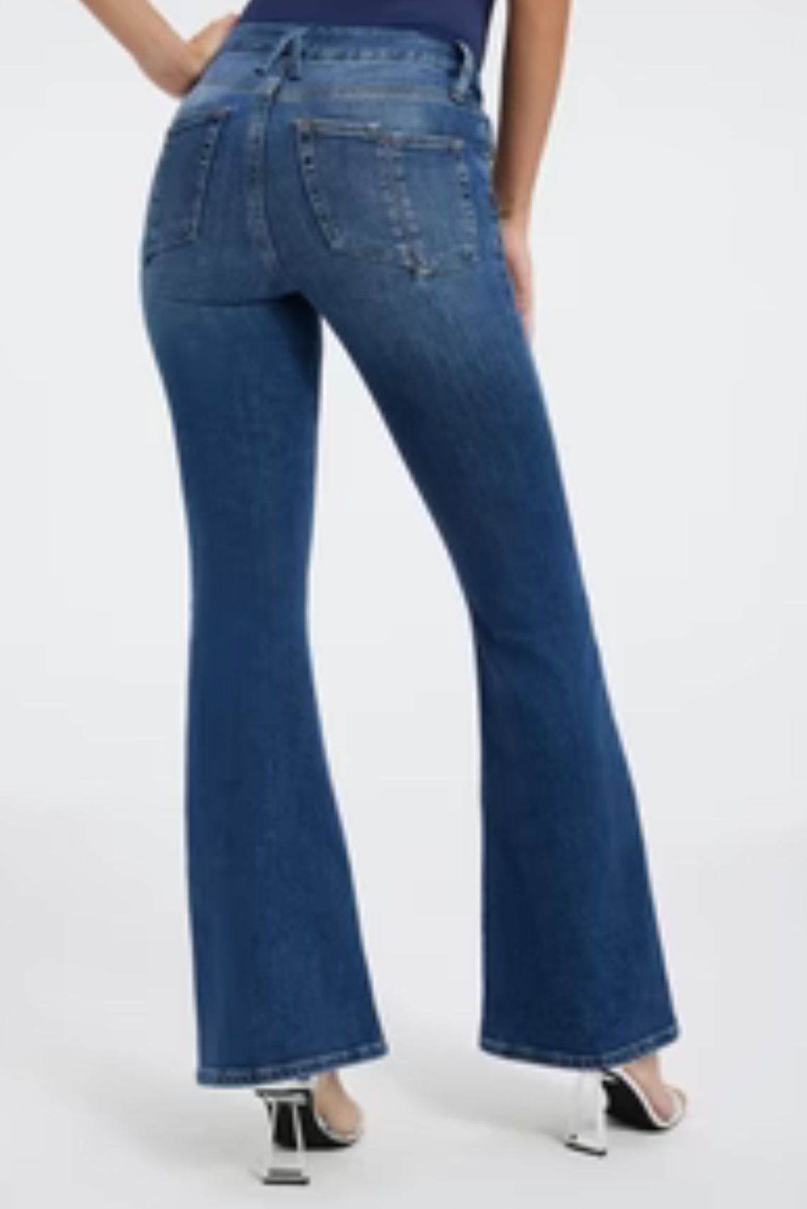 Good American Good Legs Flare Cashmere Jean - Indigo 329