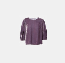 Velvet by Graham & Spencer Nancy Silk Velvet Top - Armor