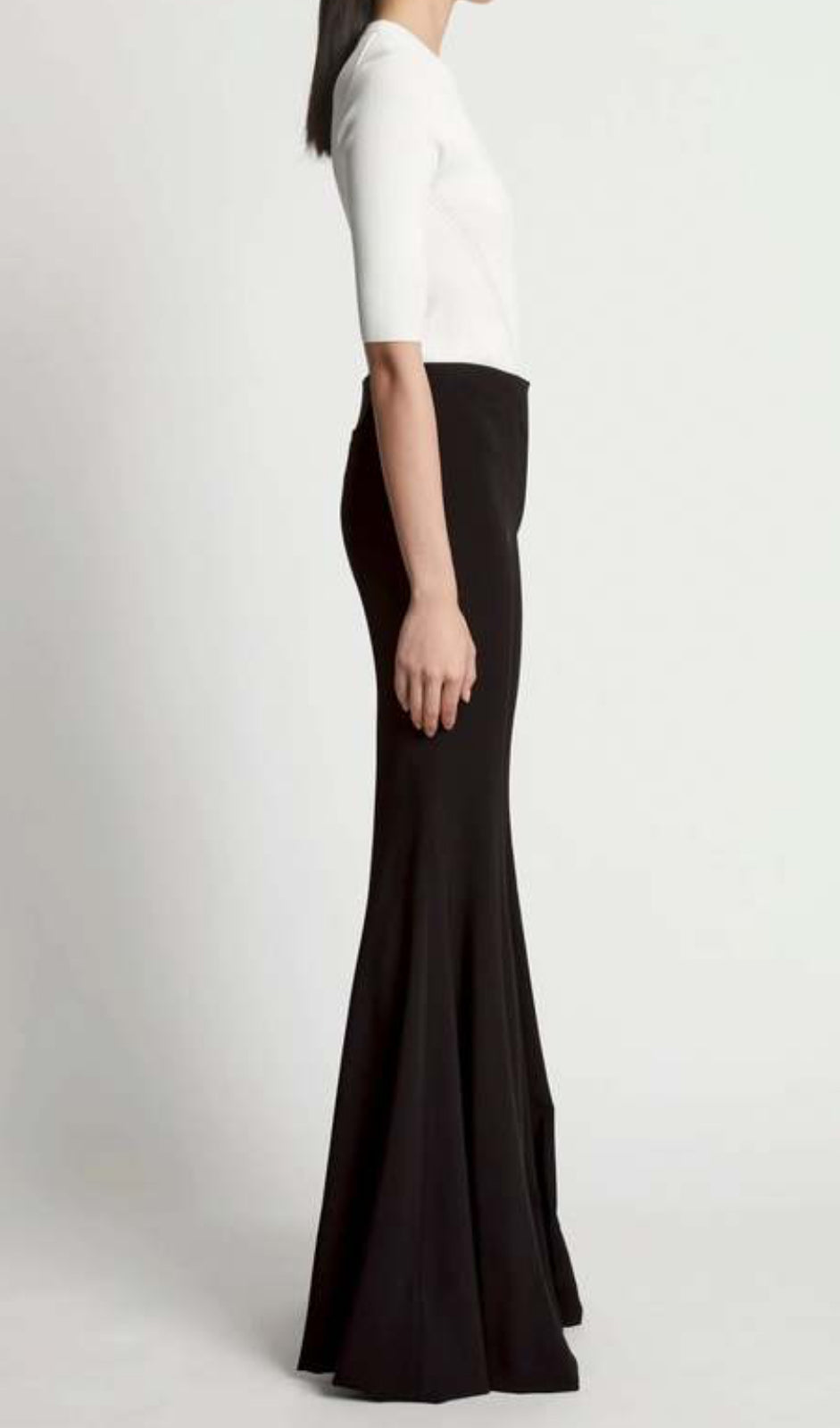 Proenza Schouler Viscose Suiting Wide Leg Pants - Black