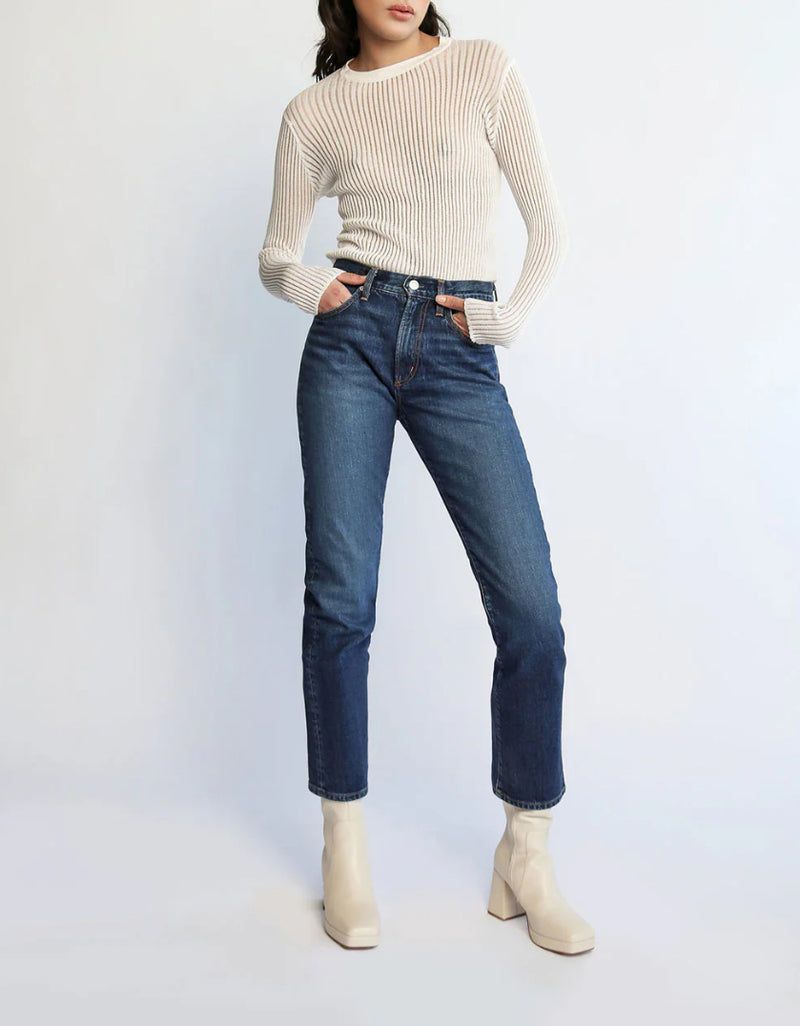 DAILY BLUE Manya Classic Straight Leg Jeans - Legacy