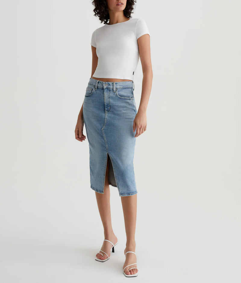 AG Jeans Alicia midi skirt - Eclipsed