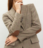 Derek Lam 10 Crosby Madalyn Single Breasted Blazer - Amber Green Multi