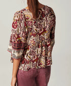 ba&sh Zarry Print Top - Ecru