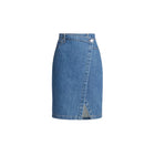 Derek Lam 10 Crosby Aine Asymmetrical Denim Skirt - Canal