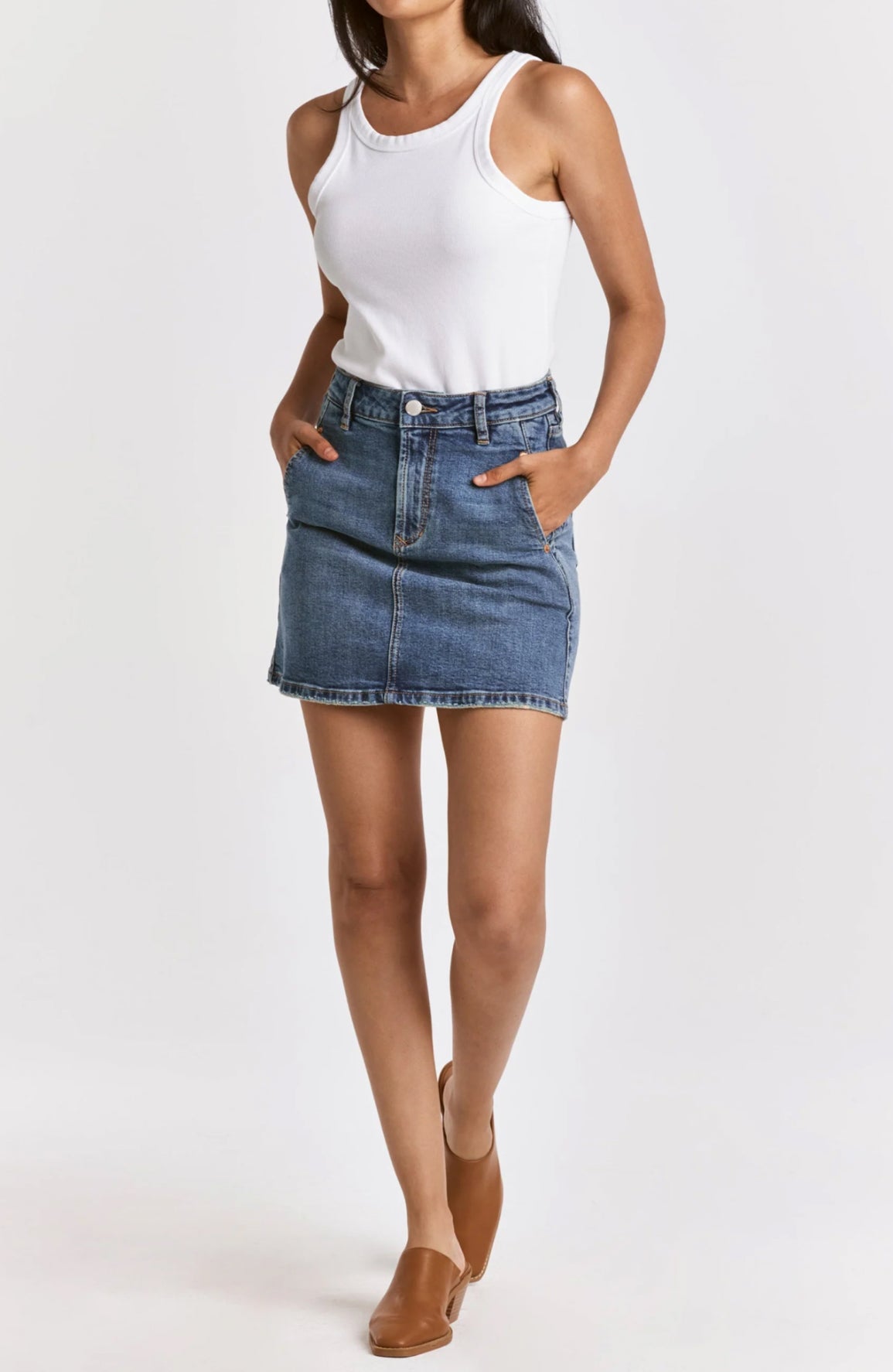 Dear John Quinn Denim Skirt - Arden